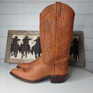 Vintage Leather Dan Post Boots w/ Marlboro tag